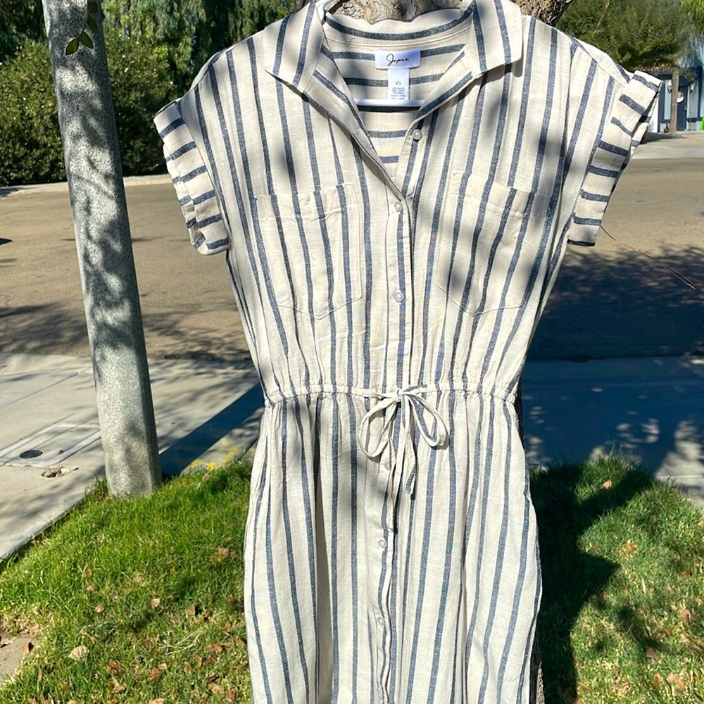 Brand:Japna Size:XS Color: blue and beige